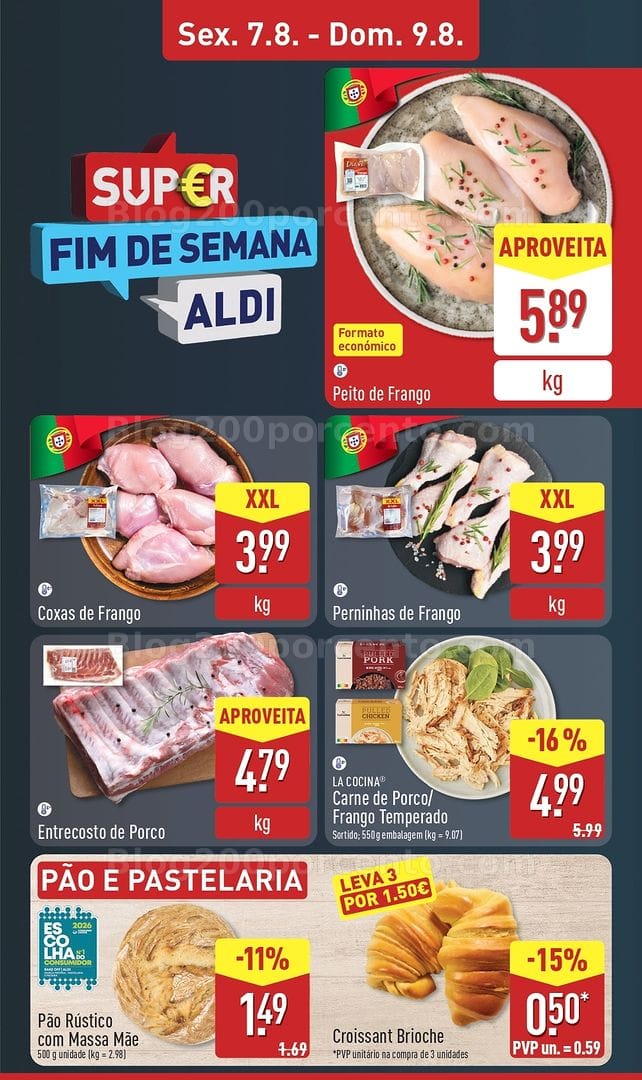 Antevisão Folheto ALDI Promoções de 3 a 9 agosto